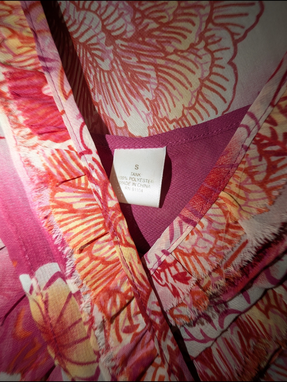 S Heirloom Limited Y2K Pink Floral Wrap Top - Picture 4 of 4